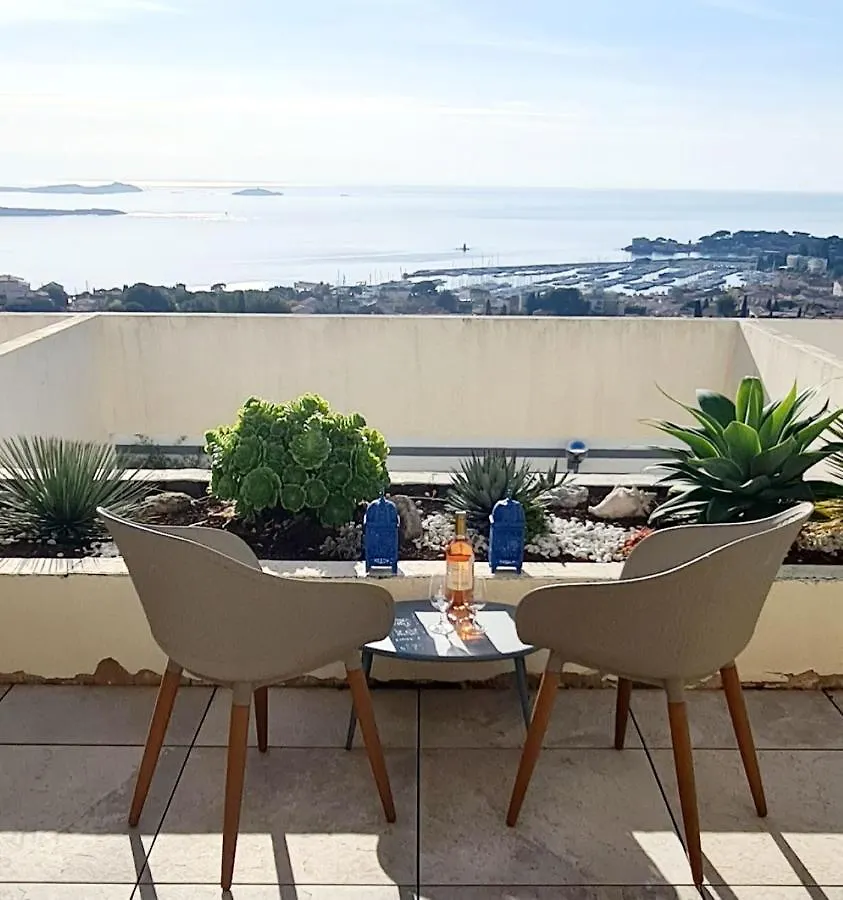 Apartmán Vue Mer Panoramique - Grande Terrasse Et Piscine Bandol Francie