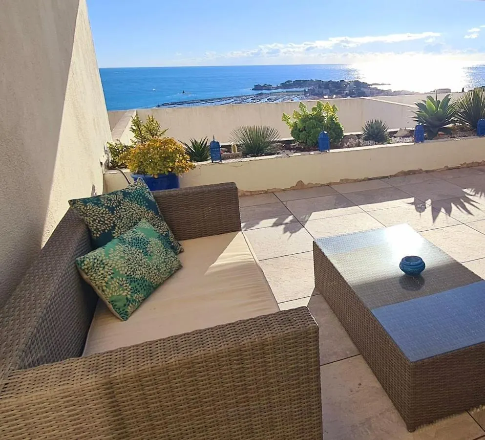 Vue Mer Panoramique - Grande Terrasse Et Piscine Bandol 0*,  Francie